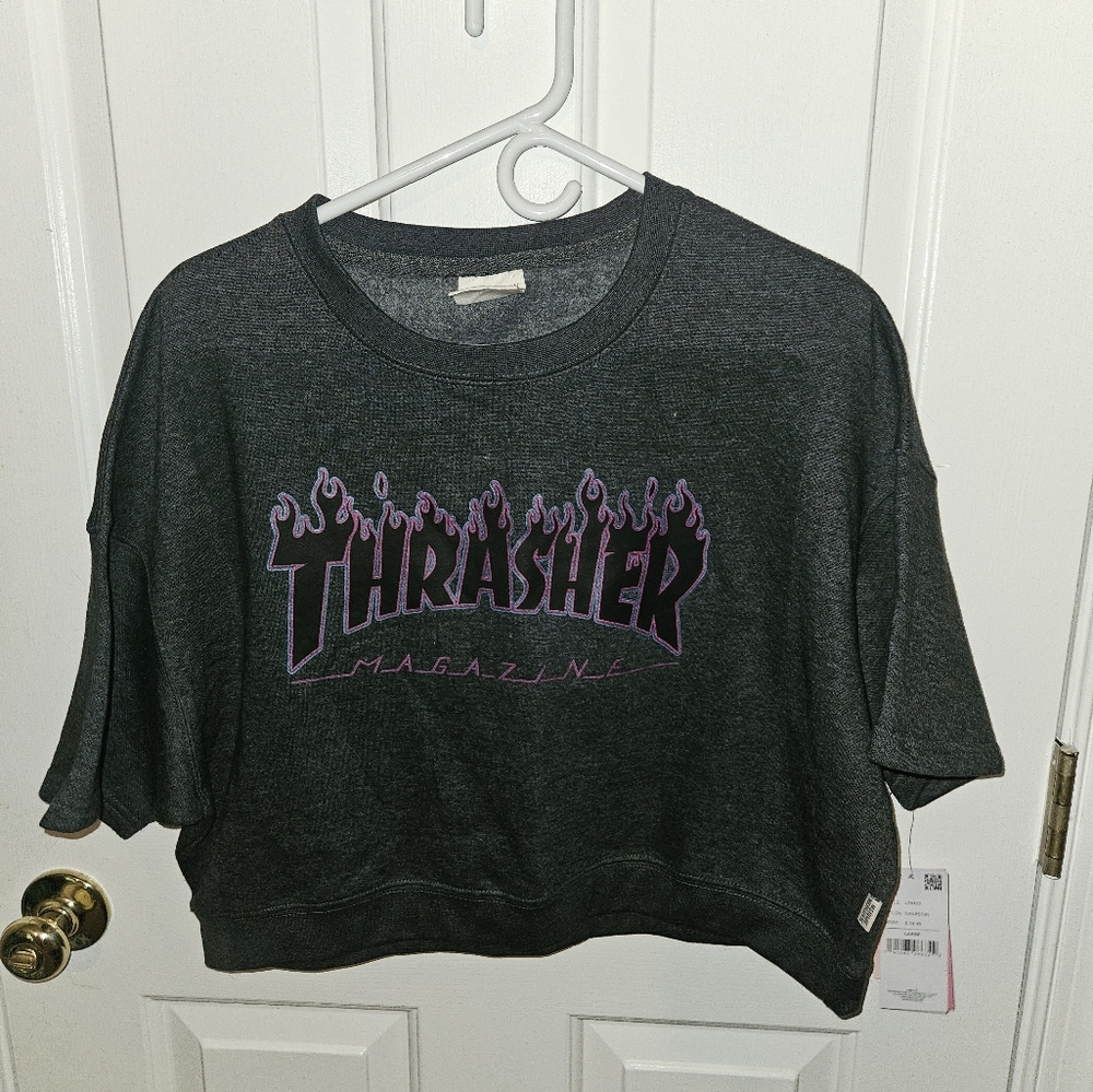 Thrasher Women's Gray Crop Top
